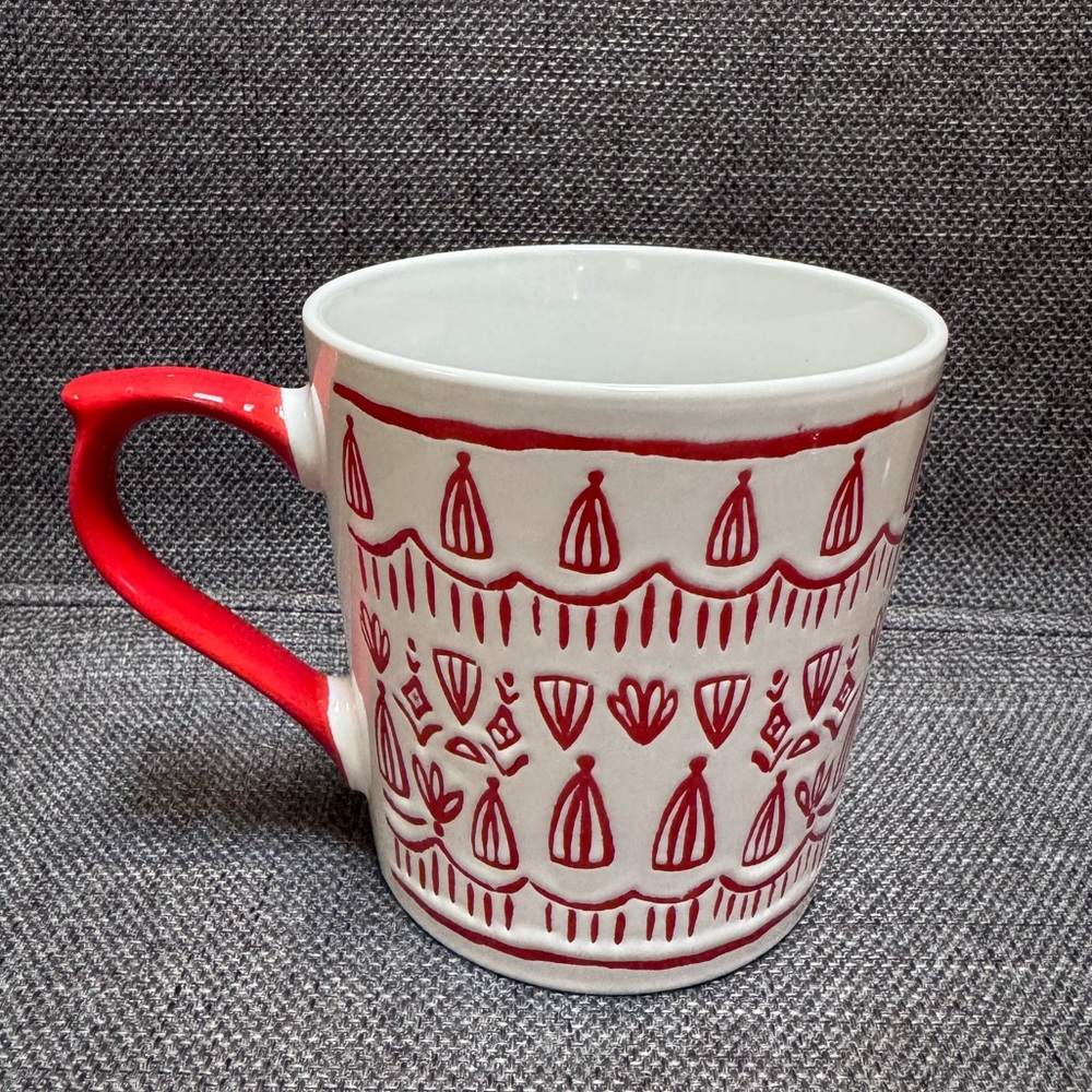 Opalhouse Mug Embossed Textured Cup Red - Picture 3 of 5